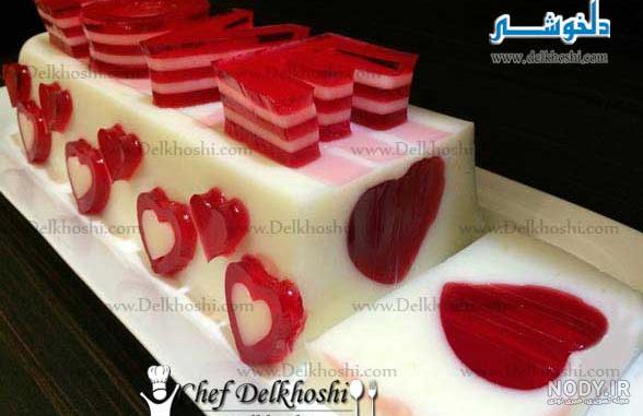 ژله ولنتاین در جام ژله ولنتاین در جام