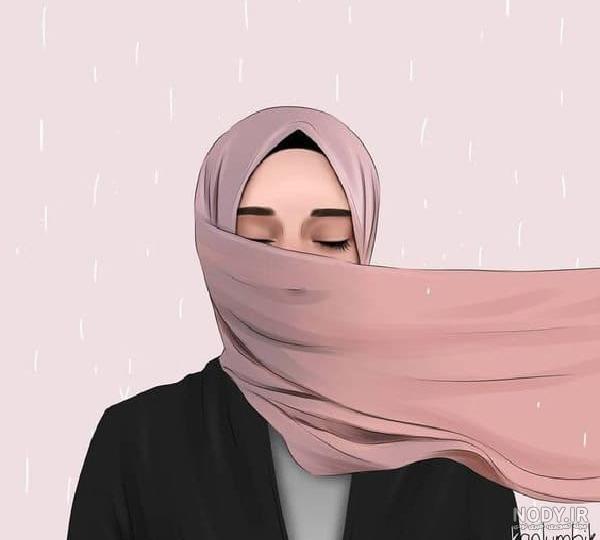 عکس دختر با حجاب فانتزی کودکانه
