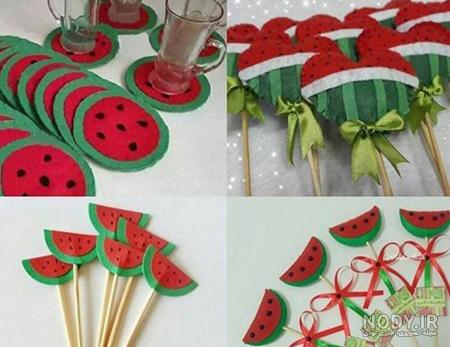 تاج شب یلدا با فوم اکلیلی