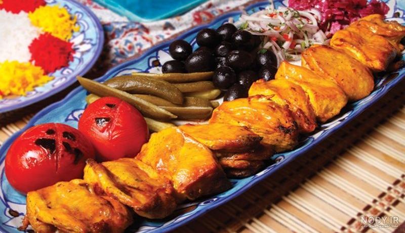 تزیین جوجه کباب رستورانی تزیین جوجه کباب رستورانی