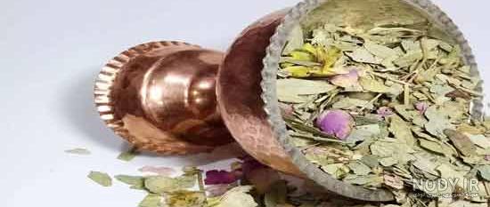 دمنوش چای سبز و برگ سنا