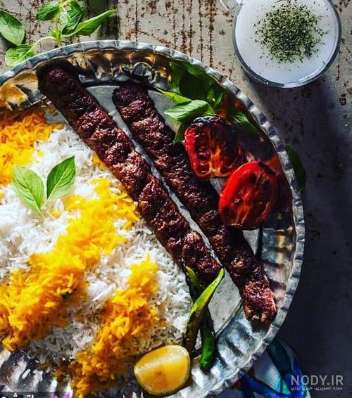 عکس تزیین چلو کباب عکس تزیین چلو کباب