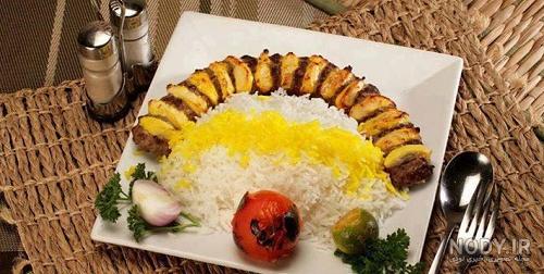 عکس جوجه کباب با برنج عکس جوجه کباب با برنج