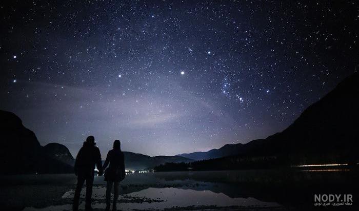 عکس نقاشی شب پر ستاره