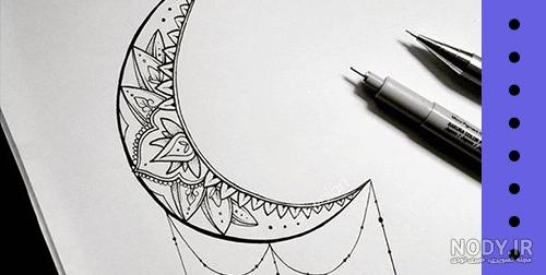 عکس نقاشی ماه رمضان رنگ شده