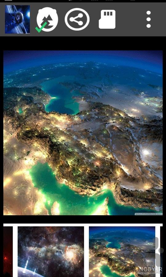 عکس پس زمینه گوشی فضا