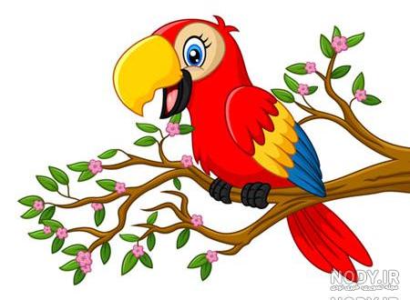 نقاشی بلبل روی شاخه نقاشی بلبل روی شاخه