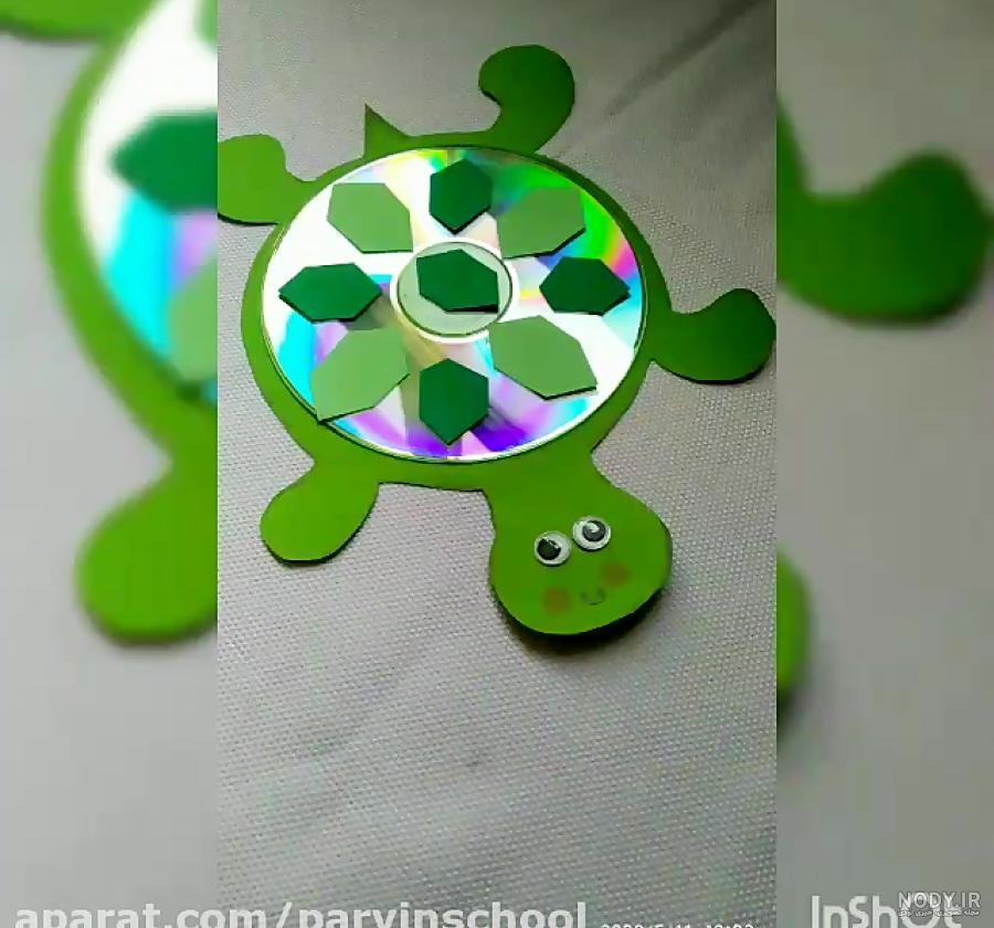 کاردستی لاک پشت با نمد