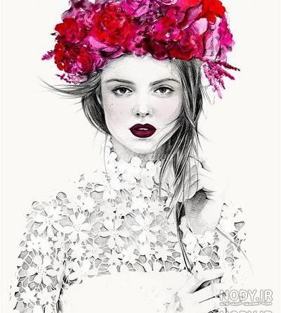 عکس دخترانه فانتزی صورتی