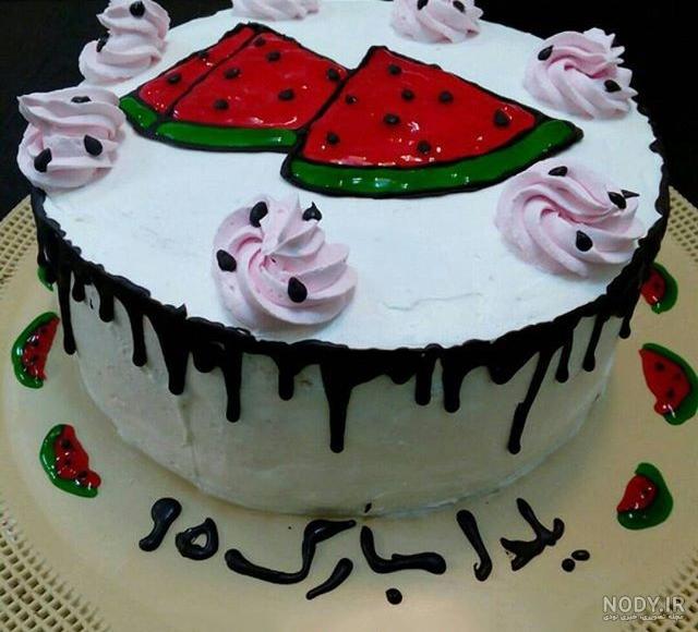 عکس روی کیک یلدا عکس نودی