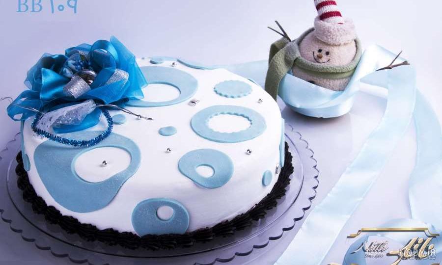 عکس کیک تولد مردانه آبی