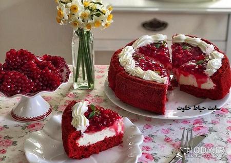 تزیین کیک شب یلدا با ژله تزیین کیک شب یلدا با ژله