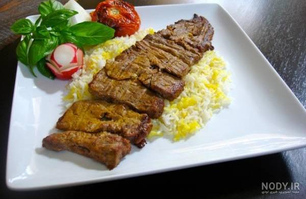 عکس چلو کباب برگ مخصوص