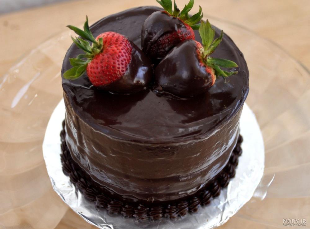عکس کیک شکلاتی ساده