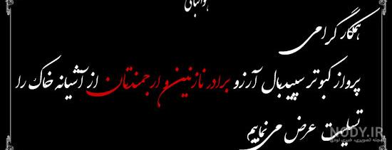 متن در مورد مرگ برادر زاده