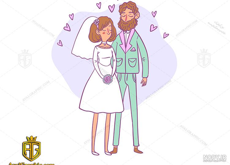 آموزش نقاشی عروس و داماد زیبا