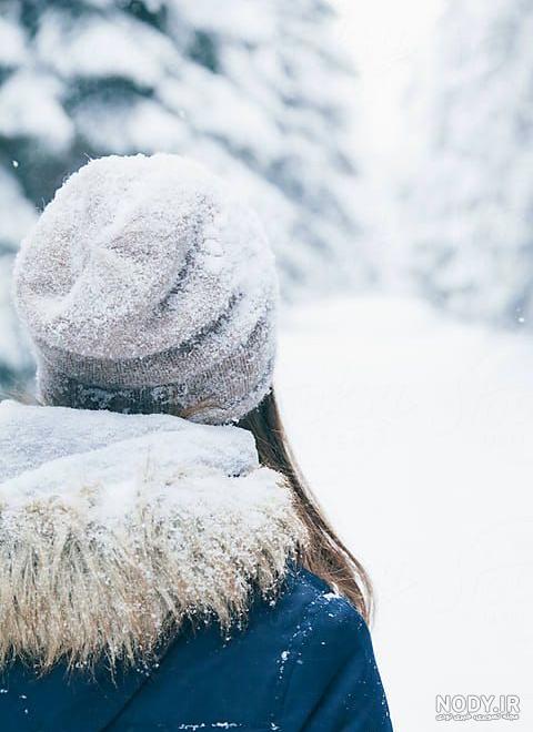 عکس دختر در زمستان برای پروفایل
