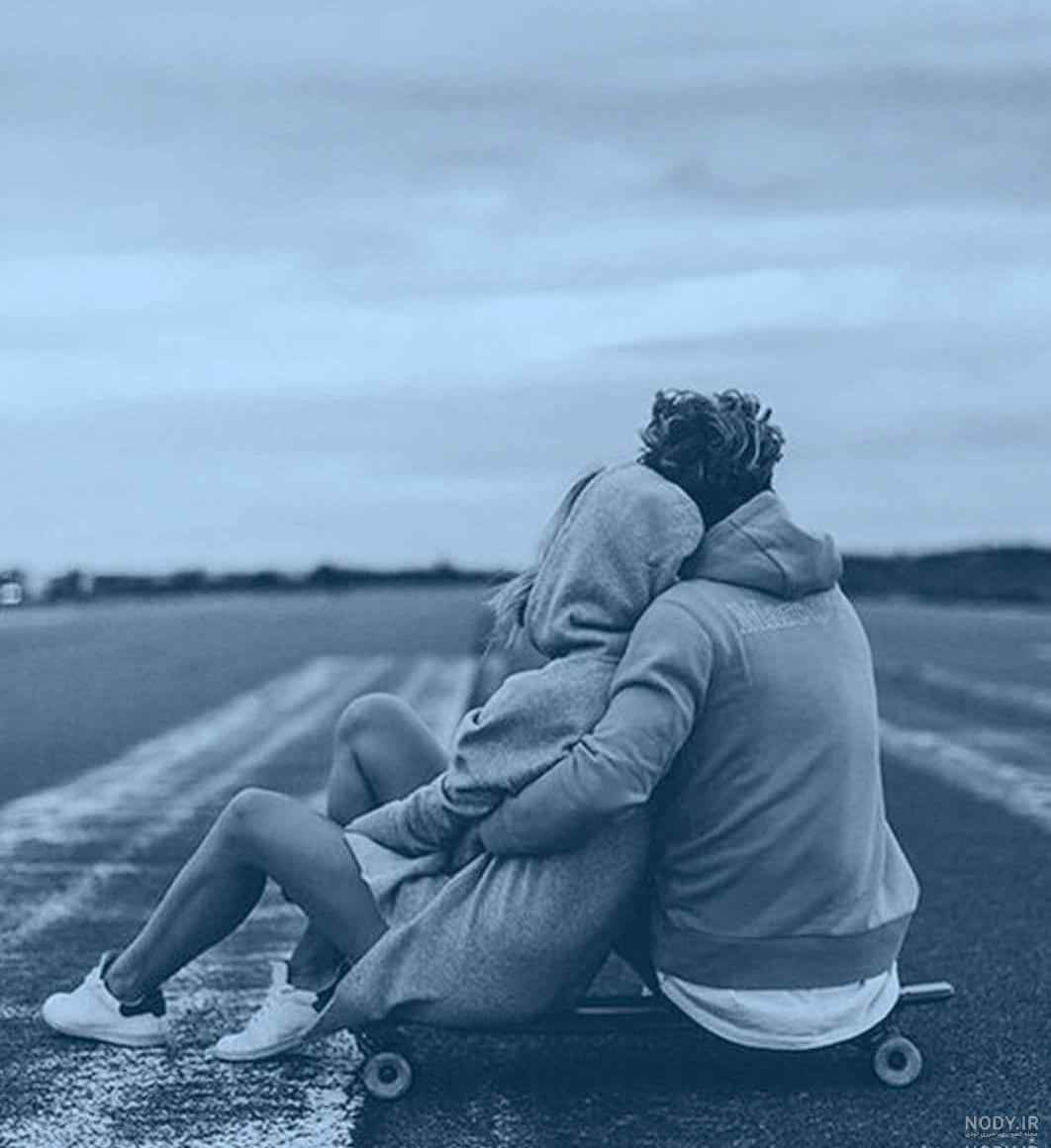 پروفایل آبی ساده