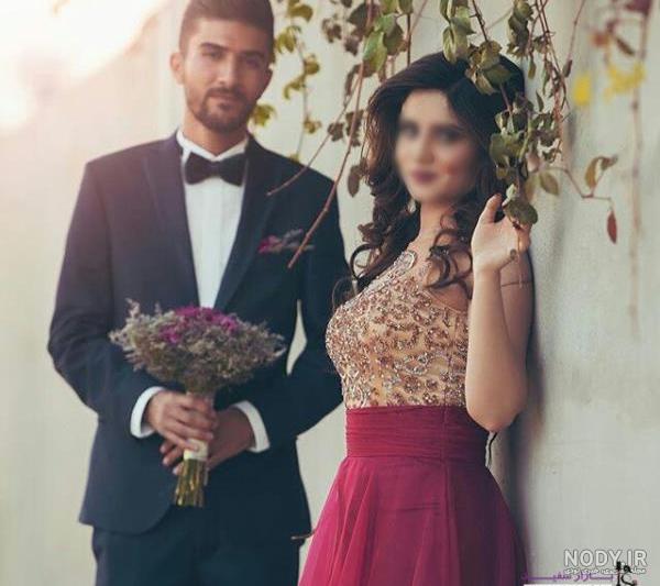 ژست عکس سرمجلسی عروس و داماد