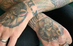 عکس تاتو روی ساق پا پسرانه عکس تاتو روی ساق پا پسرانه