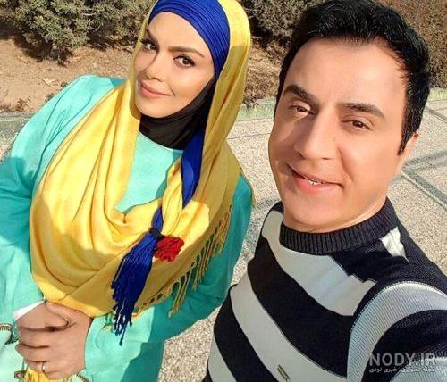 عکس داریوش فرضیایی و همسرش