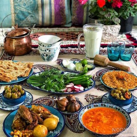 عکس نوشته آبگوشت بزباش عکس نوشته آبگوشت بزباش