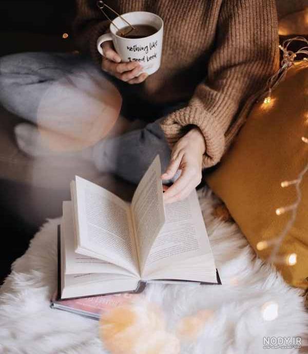 عکس پروفایل کتاب و عینک