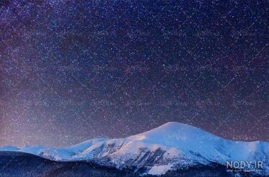 عکس خفن عکس کوه در شب