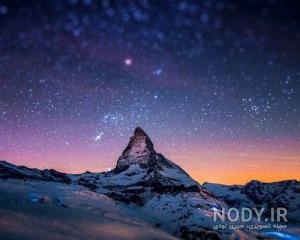 عکس خفن عکس کوه در شب