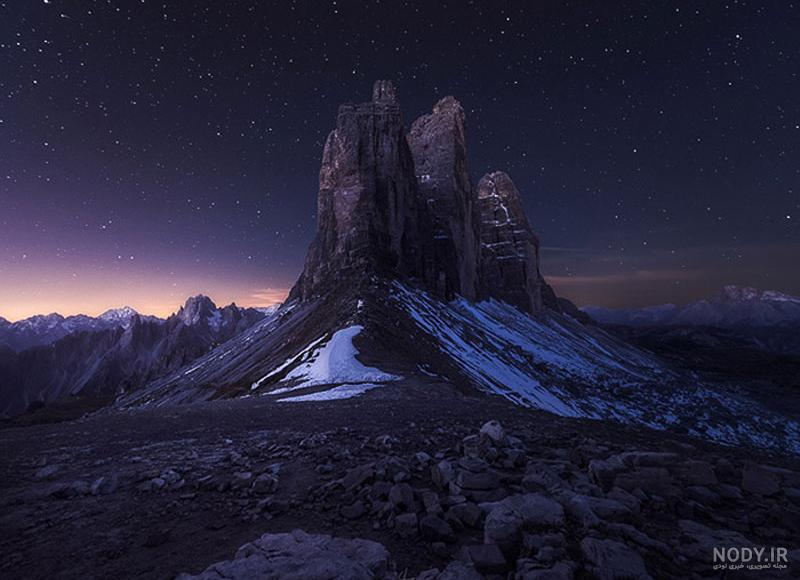 عکس خفن عکس کوه در شب