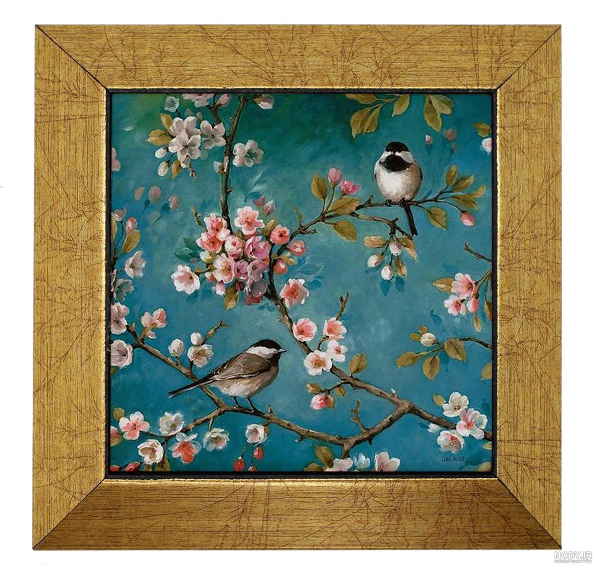  عکس شکوفه بهاری با پرنده