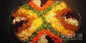 طرز تهیه شیرین پلو تصویری