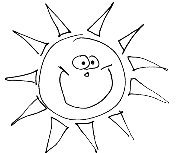 عکس خورشید برای نقاشی کودکان