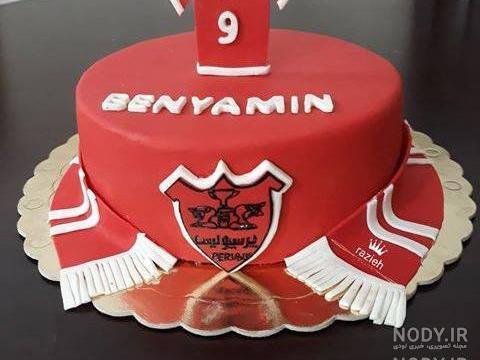 عکس کیک پرسپولیسی پسرانه عکس کیک پرسپولیسی پسرانه