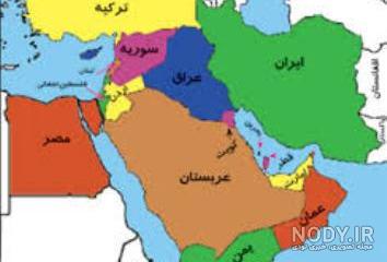 نقشه ایران و همسایگان مرزی نقشه ایران و همسایگان مرزی