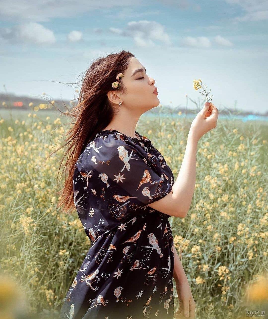 عکس دختر در طبیعت برای پروفایل