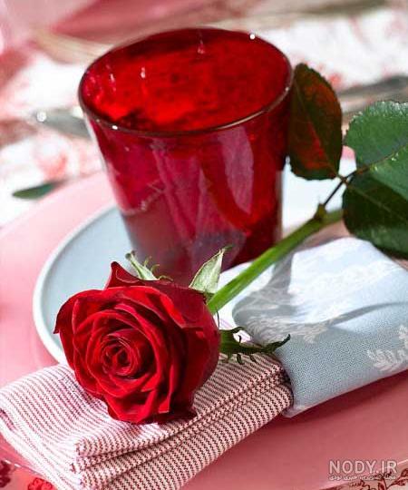 عکس نوشته تقدیم گل