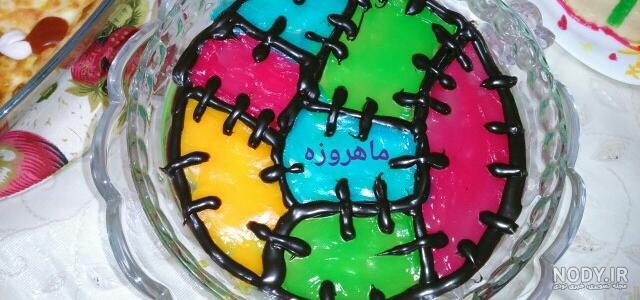 آموزش ژله خرده شیشه با بستنی