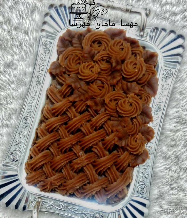 تزیین حلوا ساده