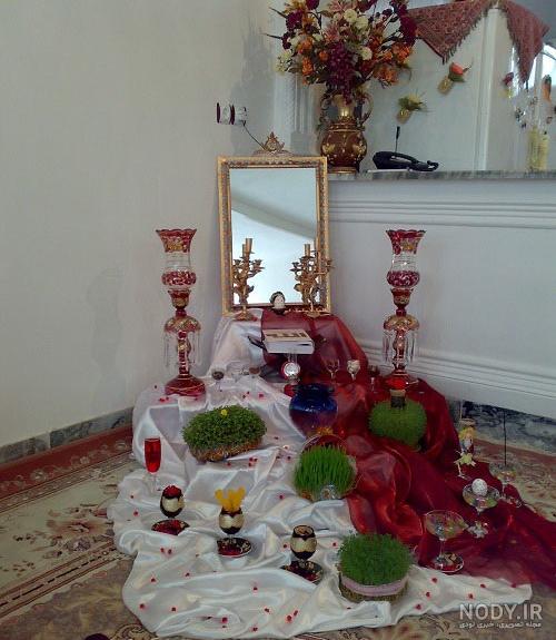 تزیین سفره هفت سین ساده تزیین سفره هفت سین ساده