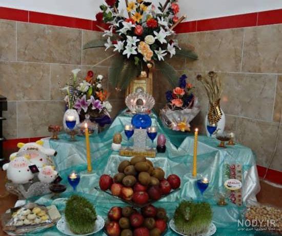 تزیین سفره هفت سین ساده تزیین سفره هفت سین ساده