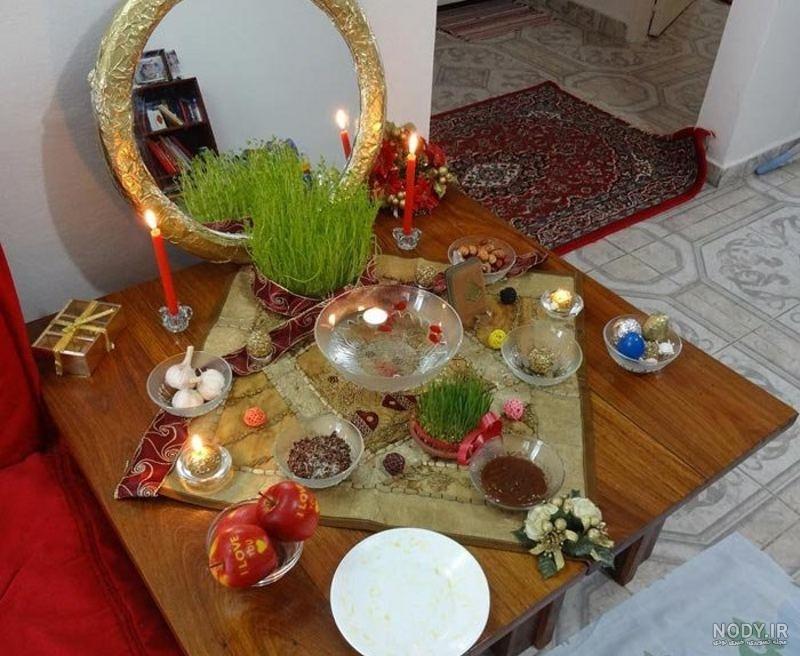 عکس سفره هفت سین ساده و شیک عکس سفره هفت سین ساده و شیک