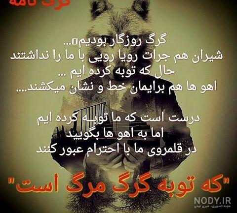 عکس نوشته گرگ روزگار بودم