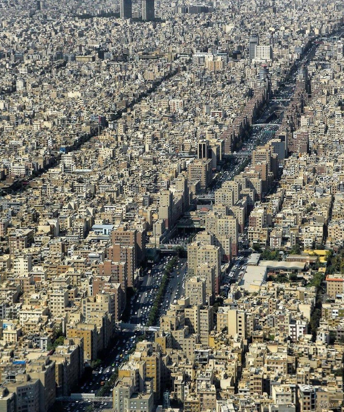 عکس هوایی تهران بزرگ