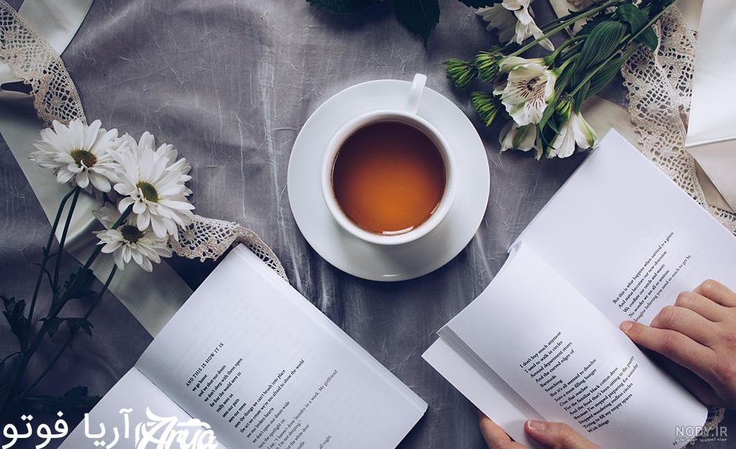 عکس چایی آتیشی در شب