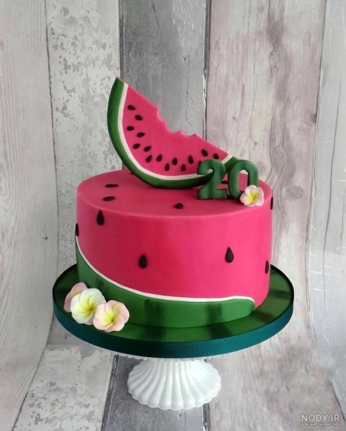 عکس کیک شب یلدا ساده
