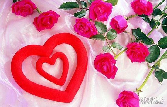 عکس گل با نوشته زیبا