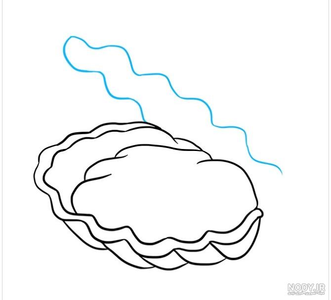 نقاشی صدف بزرگ نقاشی صدف بزرگ