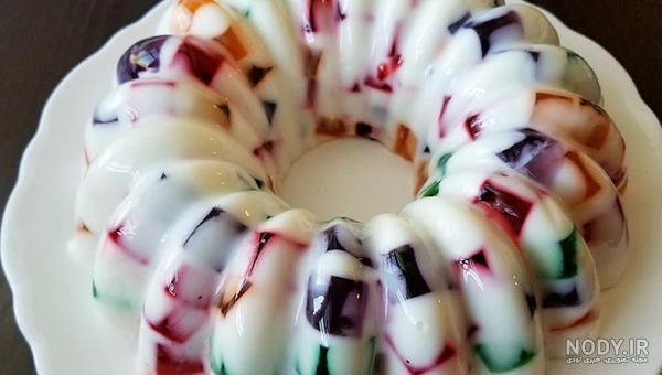 ژله خرده شیشه با بستنی نی نی سایت