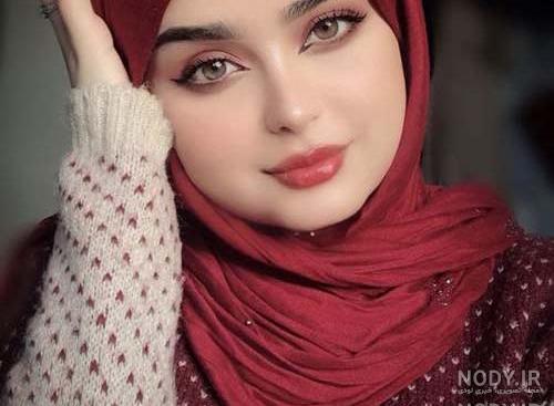 عکس دختر معمولی با حجاب